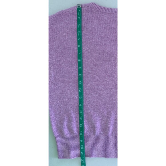 Ann Taylor Women's Purple V Neck Soft Stretch Sweater Minimalist Cozy Classic Sm - Picture 8 of 8